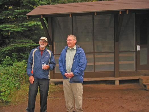 Peter Jordan and Lee Frelich at Washington Creek Campground
